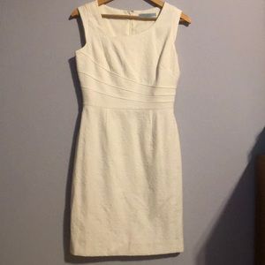 Textured White Dress